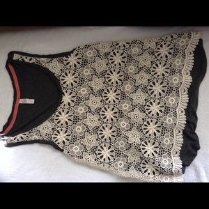 Juniors Xhilaration Crochet Tank Top sz S